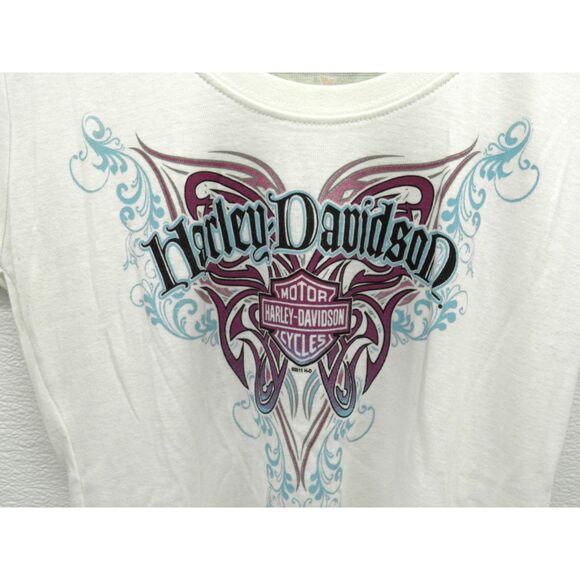 Lot of 2 Harley Davidson Shirts Women's Short Short Sleeve Motorcycle Size L - Picture 2 of 11